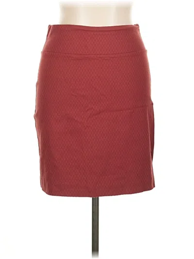 Pre-owned Margaret M Casual Skirt In Burgundy