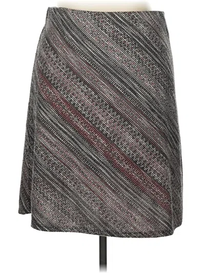 Pre-owned Margaret M Casual Skirt In Gray
