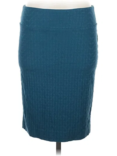 Pre-owned Margaret M Casual Skirt In Teal