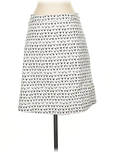 Pre-owned Margaret M Casual Skirt In White