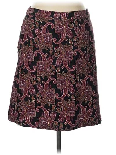 Pre-owned Margaret M Formal Skirt In Burgundy