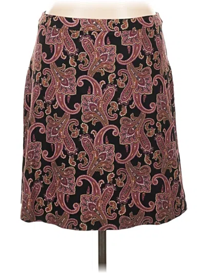 Pre-owned Margaret M Formal Skirt In Burgundy