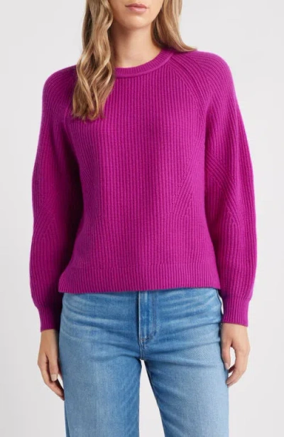 Margaret O'leary Brittany Crewneck Cashmere Sweater In Pink