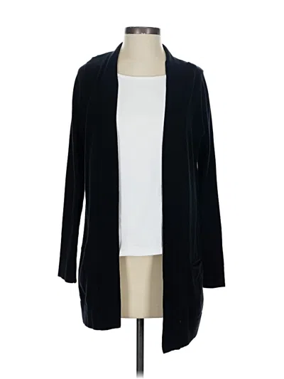 Pre-owned Margaret O'leary Cardigan Sweater In Black