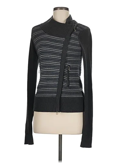 Pre-owned Margaret O'leary Cardigan Sweater In Black