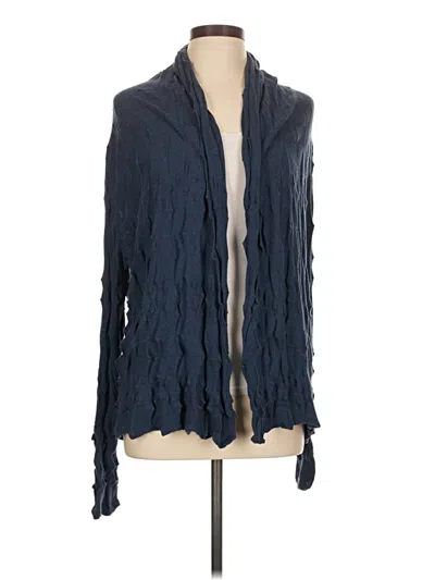 Pre-owned Margaret O'leary Cardigan Sweater In Blue