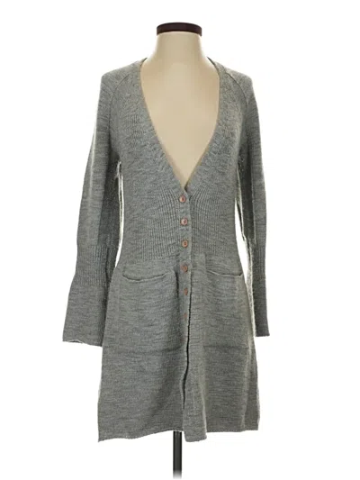 Pre-owned Margaret O'leary Cardigan Sweater In Gray