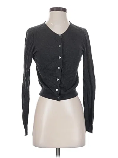 Pre-owned Margaret O'leary Cardigan Sweater In Gray