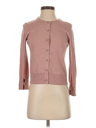 Pre-owned Margaret O'leary Cardigan Sweater In Pink