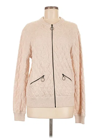 Pre-owned Margaret O'leary Cardigan Sweater In Tan