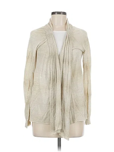 Pre-owned Margaret O'leary Cardigan Sweater In White