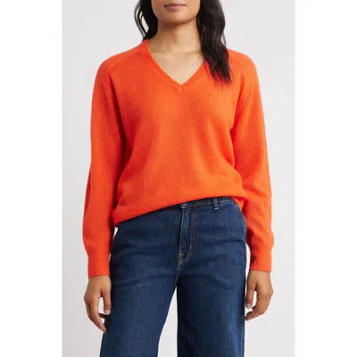 Margaret O'leary Cashmere & Silk Sweater In Orange