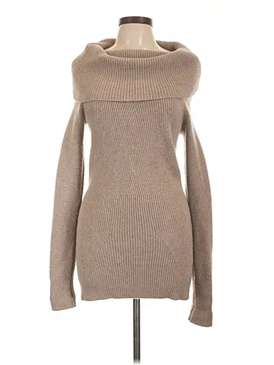 Pre-owned Margaret O'leary Cashmere Pullover Sweater In Brown