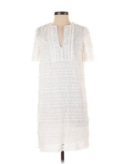 Pre-owned Margaret O'leary Casual Dress In White