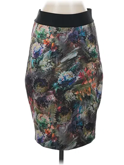 Pre-owned Margaret O'leary Casual Skirt In Gray