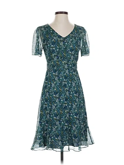 Pre-owned Margaret O'leary Cocktail Dress In Blue