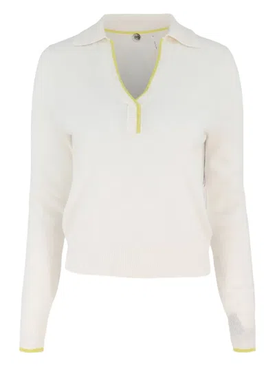 Margaret O'leary Inc Polo-neck Ribbed Sweater
