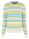 Margaret O'leary Inc Striped Crew-neck Sweater