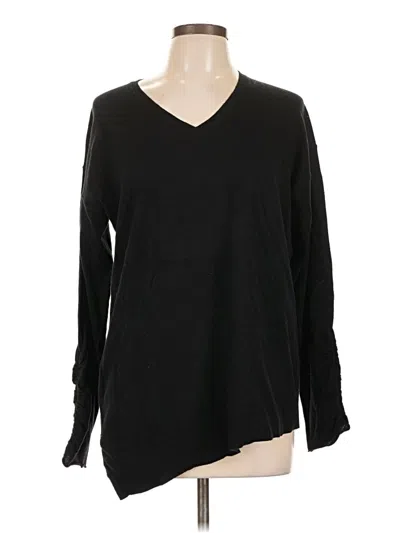 Pre-owned Margaret O'leary Long Sleeve T-shirt In Black