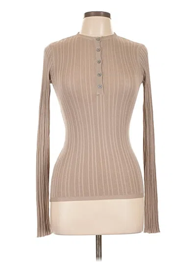 Pre-owned Margaret O'leary Long Sleeve Turtleneck In Brown