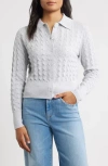 Margaret O'leary Marley Button Front Cotton Cardigan In Blue