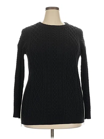 Pre-owned Margaret O'leary Pullover Sweater In Black