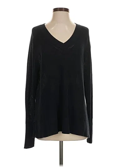 Pre-owned Margaret O'leary Pullover Sweater In Black