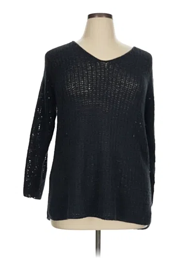 Pre-owned Margaret O'leary Pullover Sweater In Blue