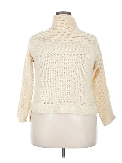 Pre-owned Margaret O'leary Pullover Sweater In White