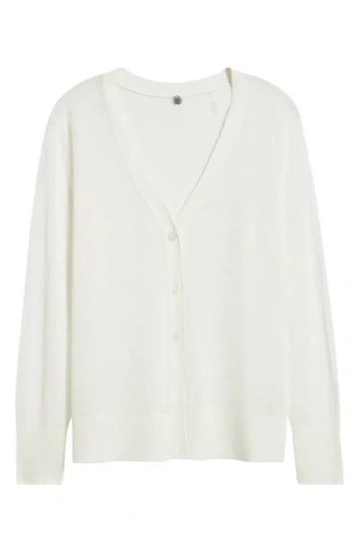 Margaret O'leary Sari Sheer Cardigan In White