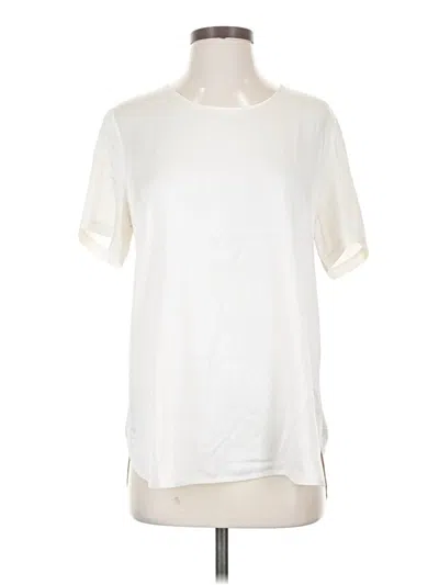 Pre-owned Margaret O'leary Short Sleeve T-shirt In Ivory