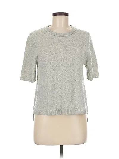 Pre-owned Margaret O'leary Short Sleeve Turtleneck In Gray