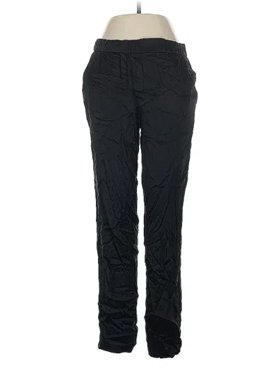 Pre-owned Margaret O'leary Silk Pants In Black