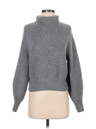 Pre-owned Margaret O'leary Turtleneck Sweater In Gray