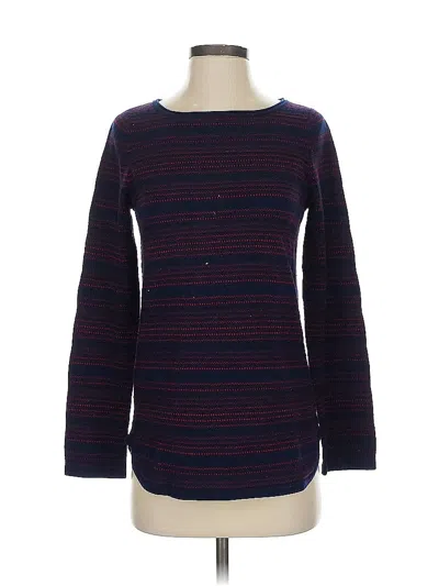 Pre-owned Margaret O'leary Wool Pullover Sweater In Blue
