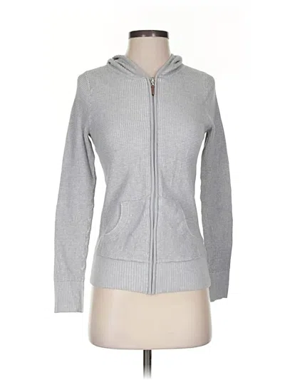 Pre-owned Margaret O'leary Zip Up Hoodie In Gray