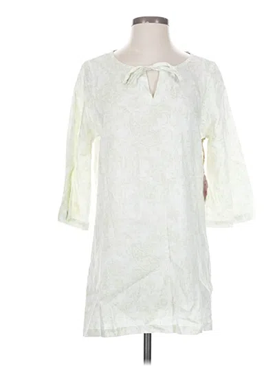 Margaritaville 3/4 Sleeve Blouse In White