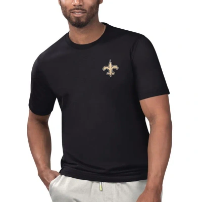 Margaritaville Black New Orleans Saints Licensed To Chill T-shirt