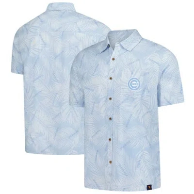 Margaritaville Blue Chicago Cubs Linen Party Button-up Shirt
