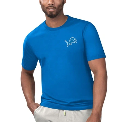 Margaritaville Blue Detroit Lions Licensed To Chill T-shirt In Royal
