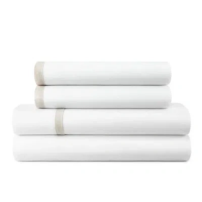 Margaritaville Jimmy B Sheet Set – Border Flange | 200tc Cotton Percale In Neutral
