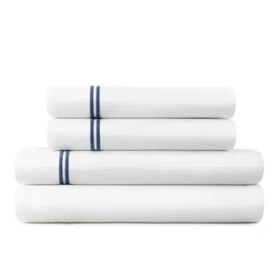Margaritaville Last Mango Sheet Set – Double Border | 200tc Cotton Percale In White