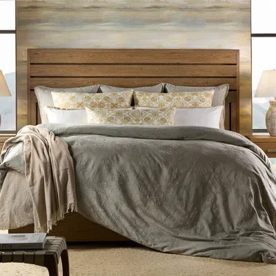 Margaritaville Leaf Duvet Set – Sage Cotton | 1 Duvet Cover + Euro Shams | Inserts Not Included In Brown