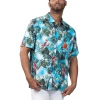 MARGARITAVILLE MARGARITAVILLE LIGHT BLUE CLEVELAND BROWNS JUNGLE PARROT PARTY BUTTON-UP SHIRT