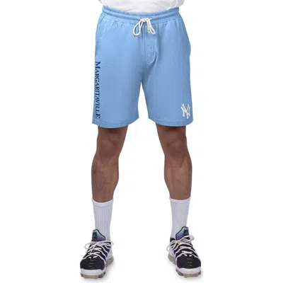Margaritaville Light Blue New York Yankees Peached French Terry Shorts