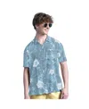 Margaritaville Men's Blue Los Angeles Dodgers Palm Shade Party Button-up Shirt In Multi