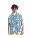 Margaritaville Men's Blue Los Angeles Dodgers Palm Shade Party Button-up Shirt In Multi