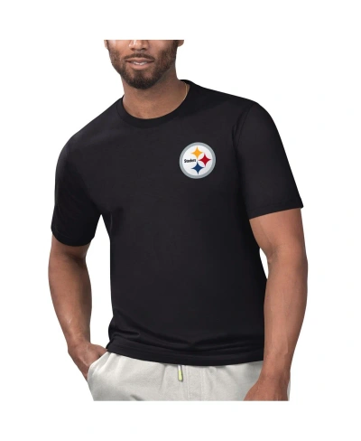 Margaritaville Black Pittsburgh Steelers Licensed To Chill T-shirt
