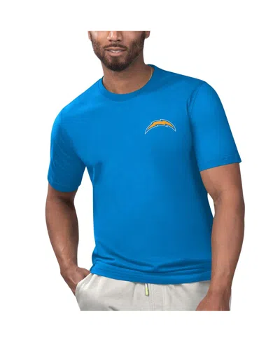 Margaritaville Powder Blue Los Angeles Chargers Licensed To Chill T-shirt