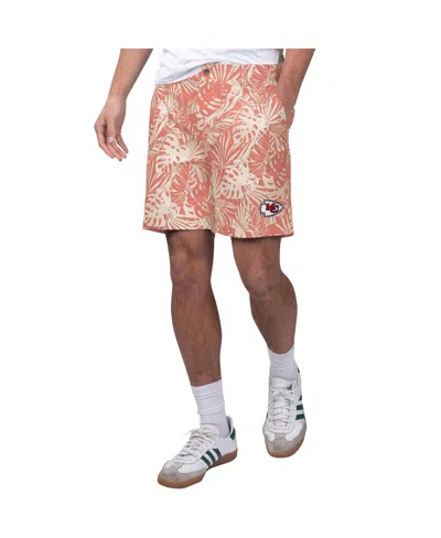 Margaritaville Men's  Red Kansas City Chiefs Sandwashed Monstera Print Amphib Shorts